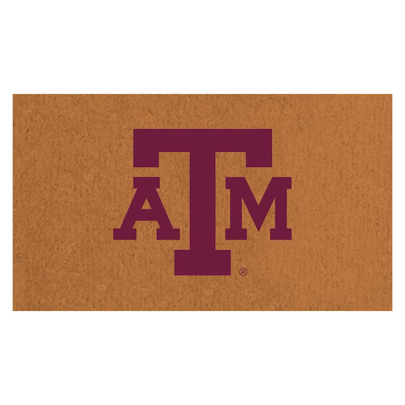 Texas A&M Full Color Indoor/Outdoor Coir Mat - 28" x 16"