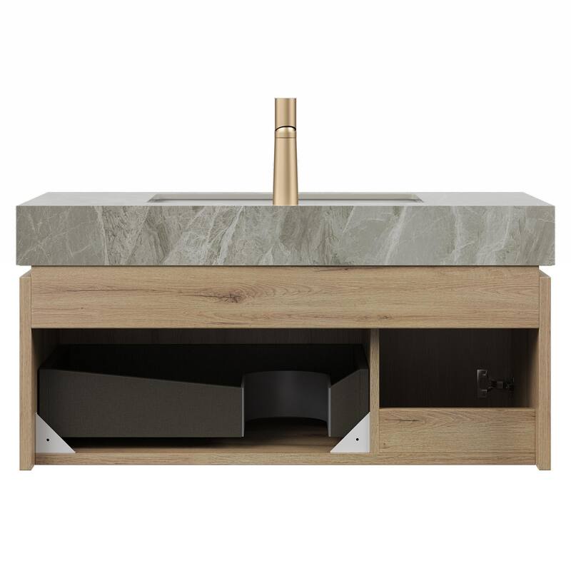Floating Bathroom Vanity with 1 Pre-drilled Faucet Holes