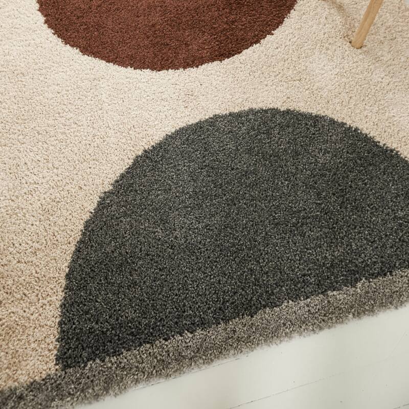 Fortier Modern Geometric Shag Area Rug