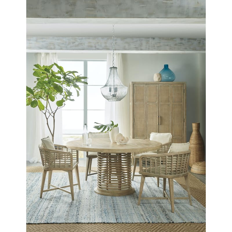 Hooker Furniture Surfrider 60" Coastal Beach Luxury Round Dining Table