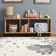 preview thumbnail 2 of 10, Cream Grey Bunny Kids Nursery Area Rug, 3'11" x 5'7"