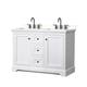 Option White / White Quartz Top / Matte Black Hardware