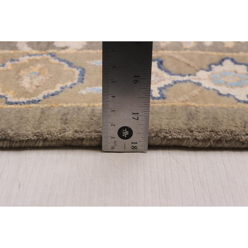 ECARPETGALLERY Hand-knotted Heritage Grey Silk, Wool Rug - 8'0 x 10'0