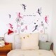 preview thumbnail 2 of 3, Walplus Pink Dandelion Fairies Children Kid Wall Sticker Nursery Decor