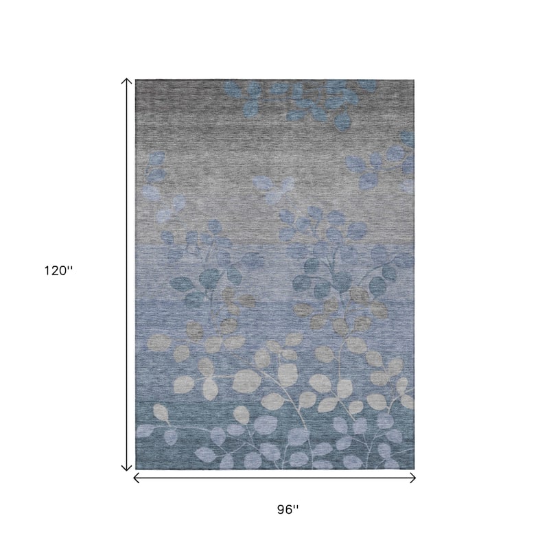 HomeRoots Floral Transitional Rectangle Outdoor Rug