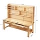 preview thumbnail 9 of 18, Kids Desk Wood Study Desk Writing Desk with Bookshelf