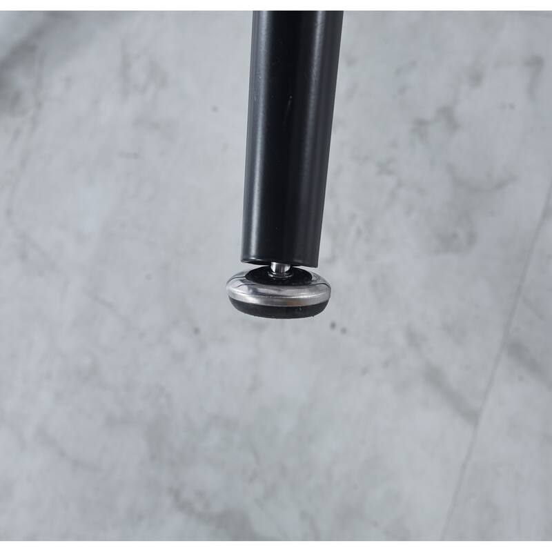 Modern Extensible Oval Dining Table, Kitchen Table with MDF Top & Metal legs, Multi-functional Office Dining Table