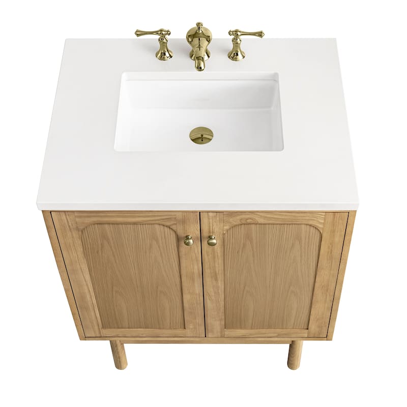 James Martin Vanities Laurent 30" Single Vanity, Light Natural Oak