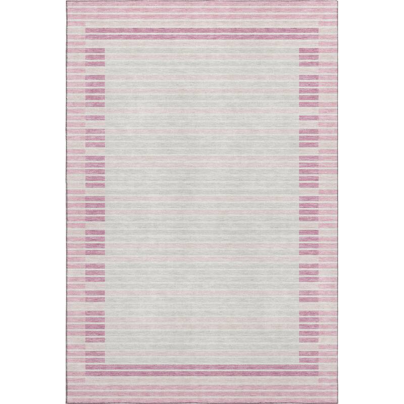 Premium Washable Super Soft Border Geo Mayfield Rug