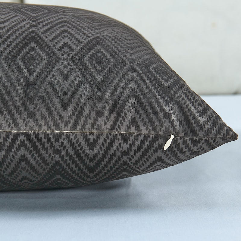 Tonopah Ikat Velvet Throw Pillow Cover Set, NO INSERT