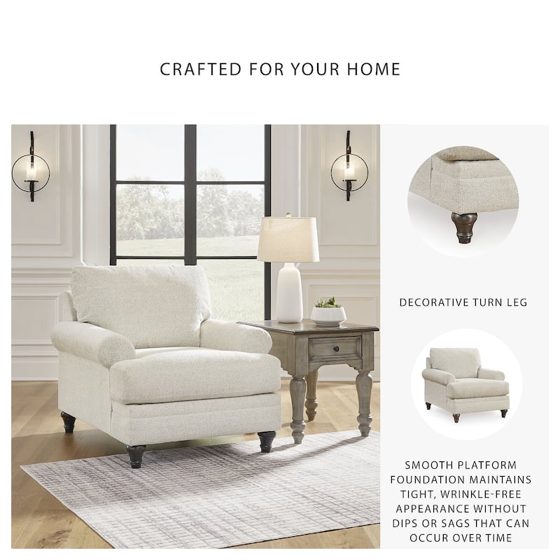 Signature Design by Ashley Valerani Brown/Beige Chair - 42"W x 44"D x 40"H