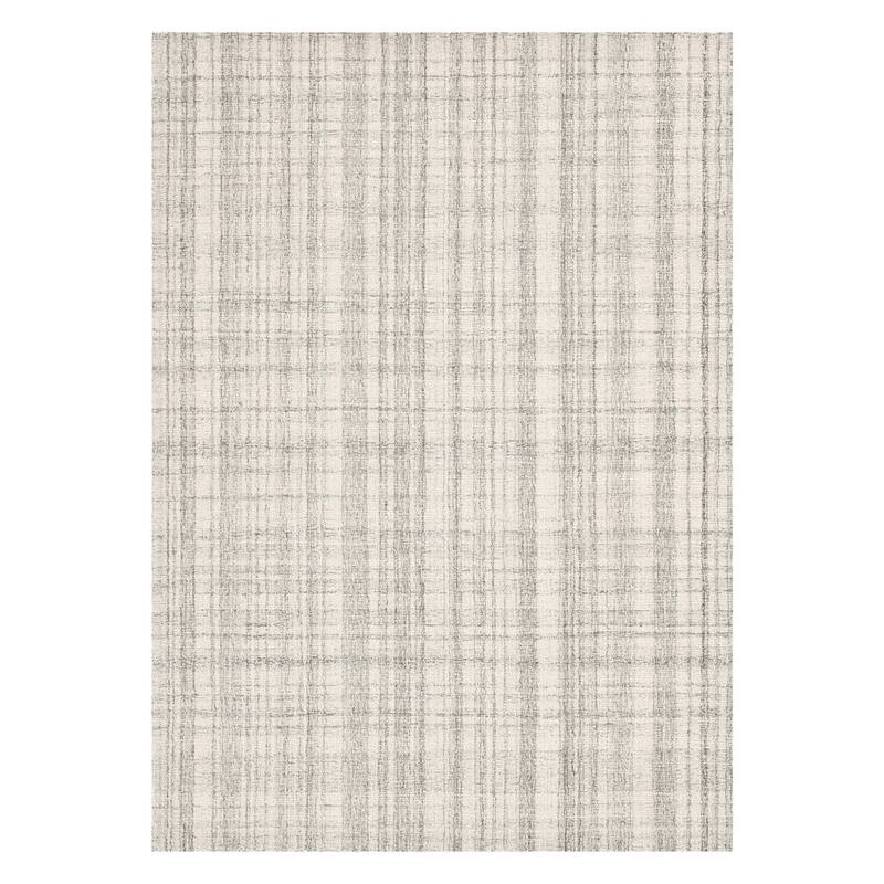 HomeRoots Plaid Transitional Rectangle Area Rug