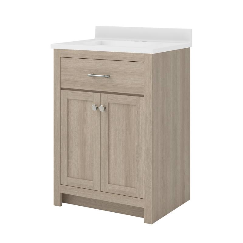 CRAFT + MAIN RSVT2534 Reese 24" Free Standing Single Basin Vanity Set - Light Oak