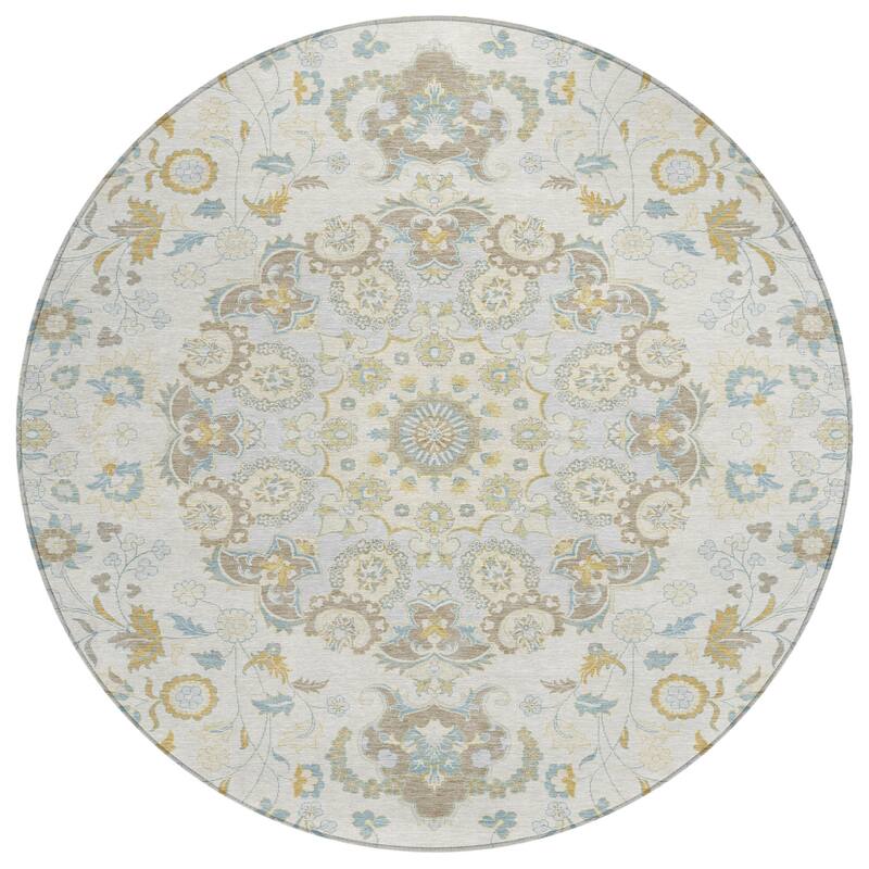 Machine Washable Indoor/ Outdoor Global Eckley Chantille Rug