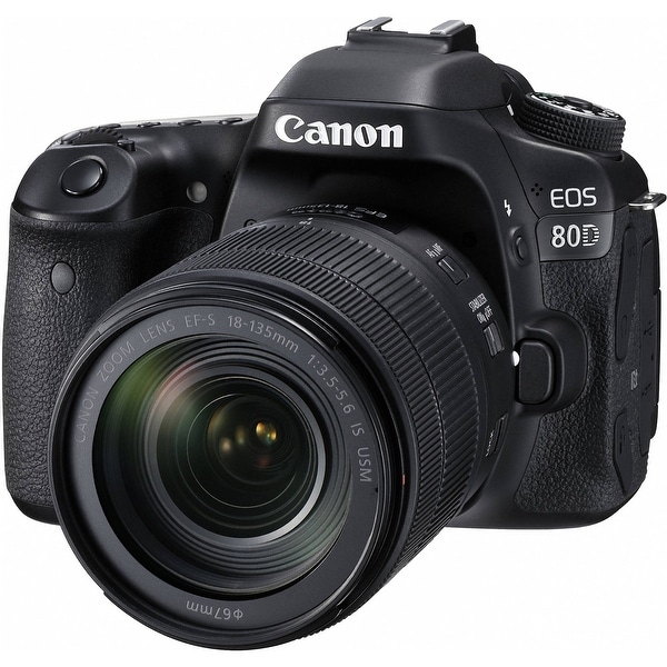 Canon EOS 80D DSLR Camera with 18-135mm Lens (Intl Model)