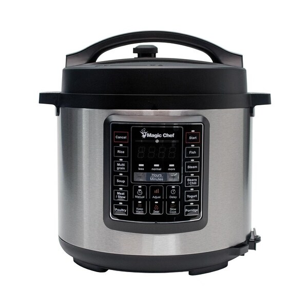 Magic Chef 6 Quart Capacity Electric Multi Cooker w 7 Cooking