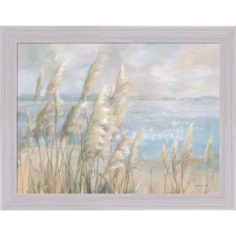 Danhui Nai 'Seaside Pampas Grass' Framed Art