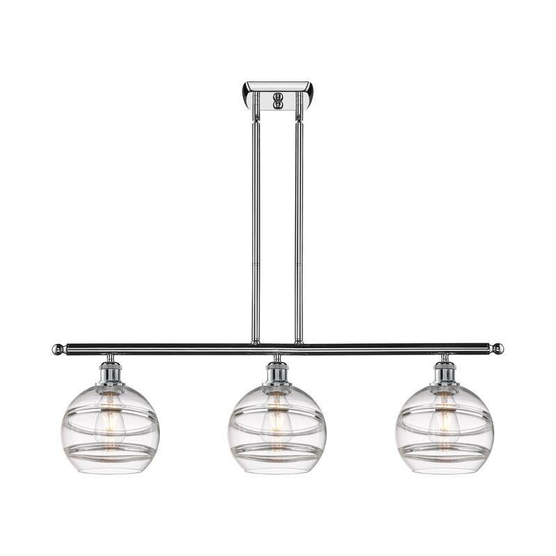Innovations Lighting 516-3I-10-36 Rochester Linear Rochester 3 Light - Polished Chrome / Clear