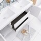 preview thumbnail 147 of 148, Floating Bathroom Vanity with Integrated Resin Top