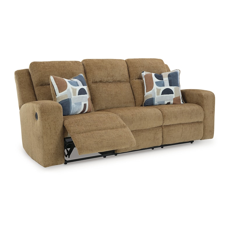Signature Design by Ashley Kanlow Brown Reclining Sofa - 86"W x 40"D x 40"H