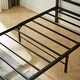 preview thumbnail 10 of 13, Durable Twin Bed Frame with Heavy Duty Metal Construction Noise Free And Functional