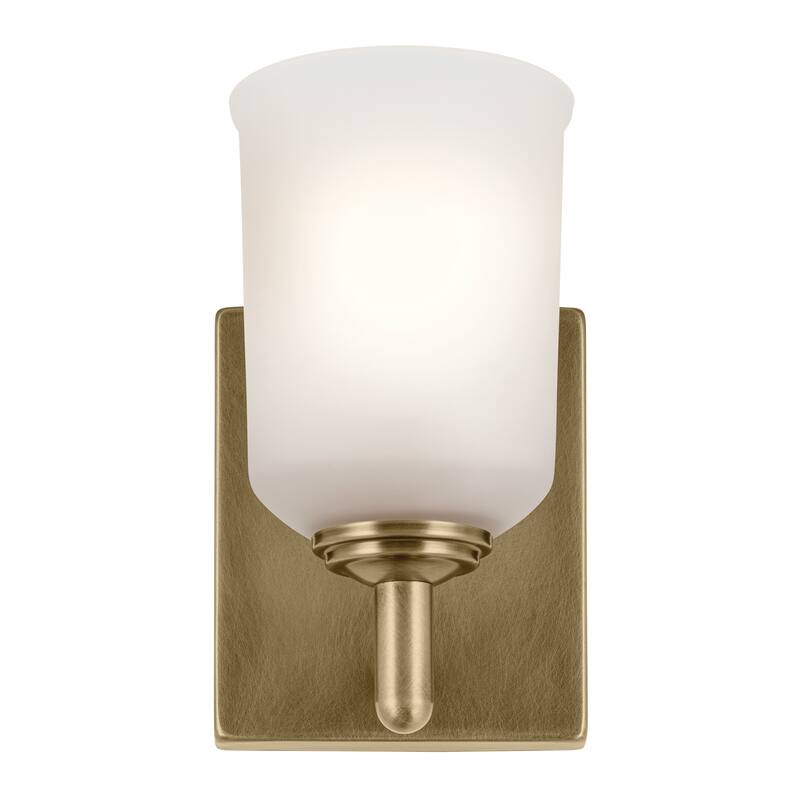 Kichler Lighting Shailene 1-Light Natural Brass Indoor Wall Sconce - 8.25