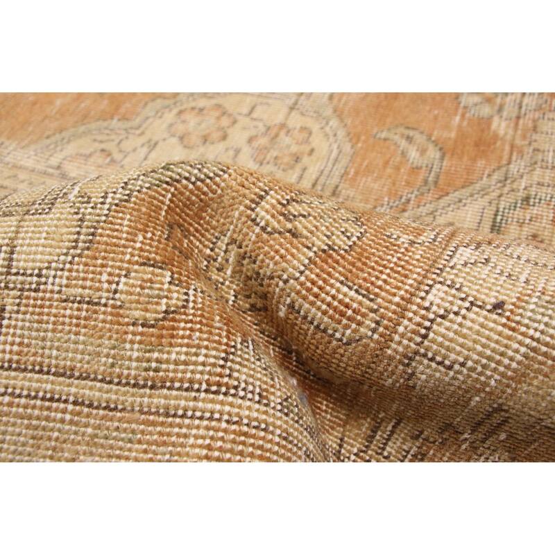 ECARPETGALLERY Hand-knotted Antalya Vintage Brown Wool Rug - 9'10 x 12'9