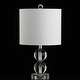 preview thumbnail 7 of 10, Flora 17.5" Crystal LED Table Lamp, Clear by JONATHAN Y