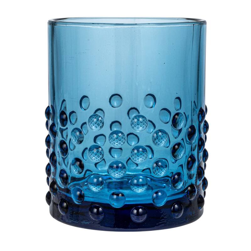 Hobnail Drinking Glass - 3.3"L x 3.3"W x 4.0"H