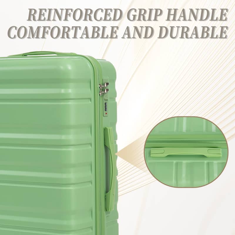 3PCS ABS Carry on Suitcase with Combination Lock