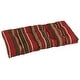 preview thumbnail 8 of 12, 42-inch by 19-inch Tufted Indoor/Outdoor Loveseat/Bench Cushion - 42 x 19 Montserrat Sangria