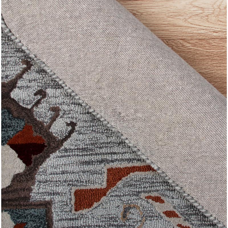 Sevita Terracotta Textile Southwestern Shape Rug