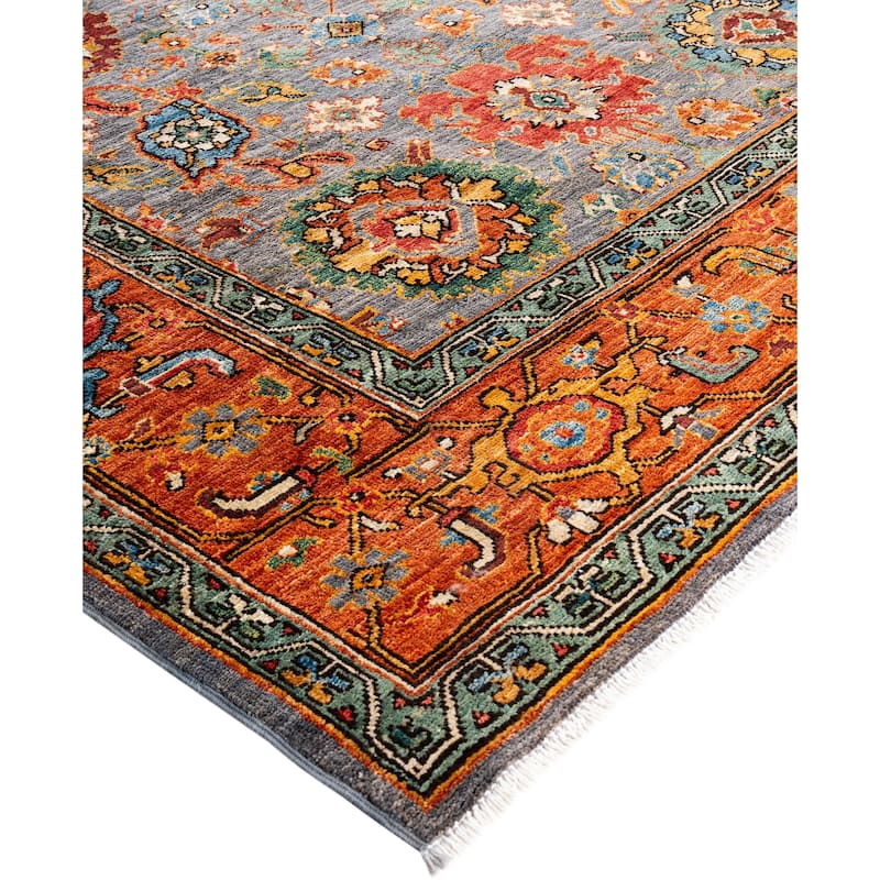 Serapi One-of-a-Kind Hand-Knotted Area Rug - Gray - 8' 2" x 10' 3"