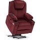 preview thumbnail 6 of 63, MCombo Electric Power Lift Recliner Chair Sofa with Massage and Heat for Elderly, 3 Positions, USB Ports, Fabric 7040 Carmine Red 