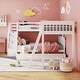 preview thumbnail 17 of 44, Twin over Full L-Shaped Bunk Bed with Ladder, Staircase, and 3 Drawers