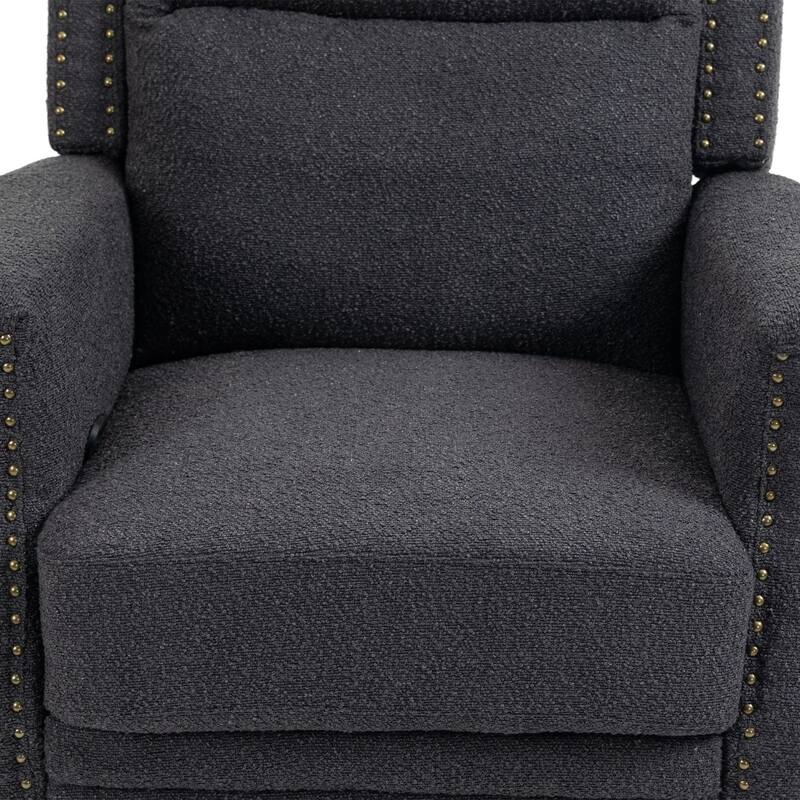 Swivel Manual Recliner Chair 360 Degree Leisure Arm Chair, Nursery Rocking Chairs