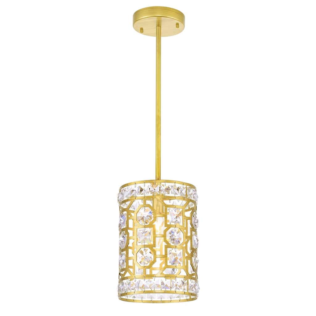 Belinda 1 Light Champagne Pendant With Champagne Finish