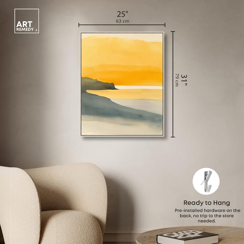 Dawn on the Waves Canvas by Art Remedy