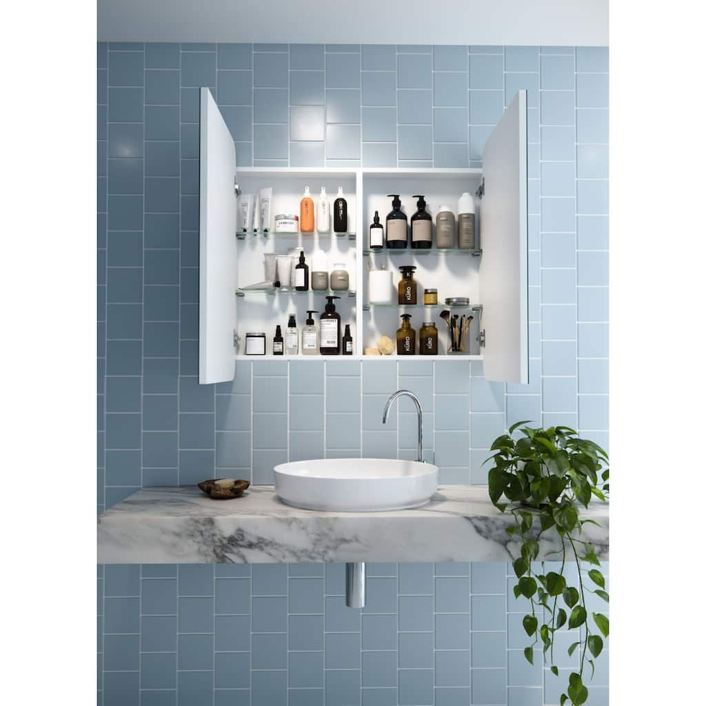 Glass Warehouse MC2-SQ-36X32 Erzi 36" x 32" Frameless Double Door