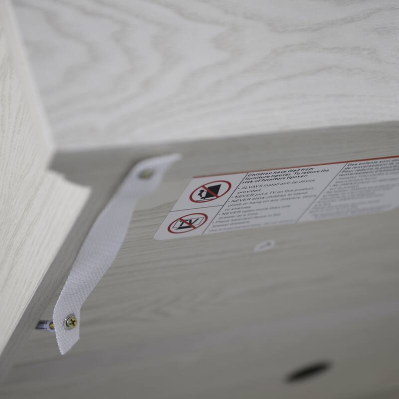 Sideboard Cabinet with 3 Mirrored Acrylic Doors, Multifunctional Wood Storage Cabinet, Accent Cabinet with Adjustable Shelves