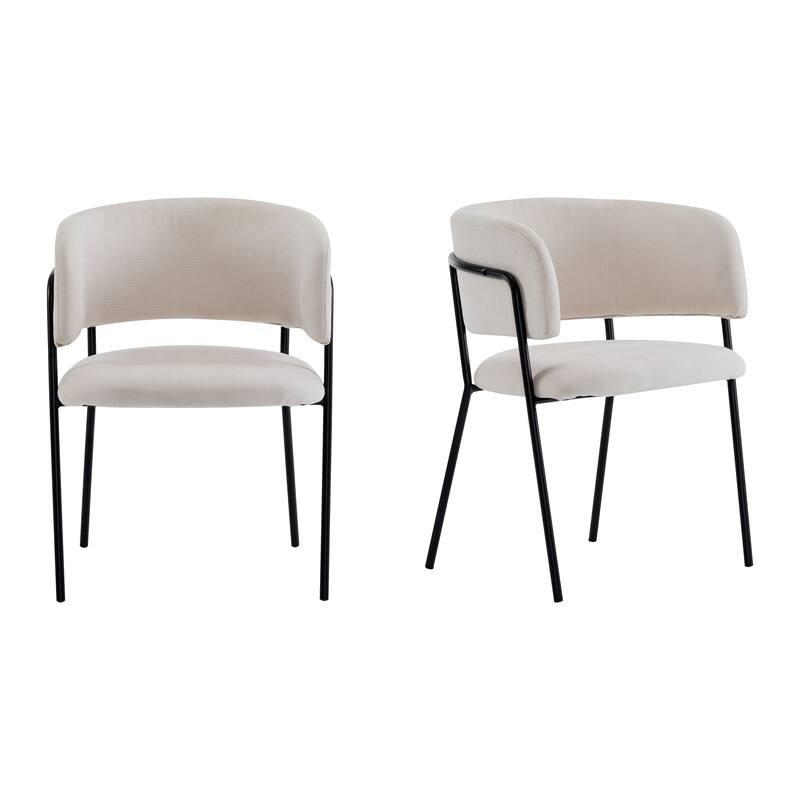 Nest Upholstered Arm Dining Chair by Christopher Knight Home