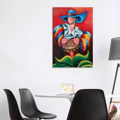 iCanvas "Blue Hat" by Dixie Miguez Canvas Print