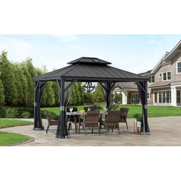 Sunjoy Group SummerCove 10 x 12 Steel Hardtop Gazebo