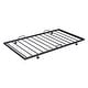 preview thumbnail 11 of 38, Full Size Metal House Bed with Trundle and Roof for Kids, Boys and Girls, Bedroom