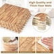 preview thumbnail 7 of 8, Gymax 12 Pieces EVA Foam Floor Interlocking Tile Mat w/ Natural Wood