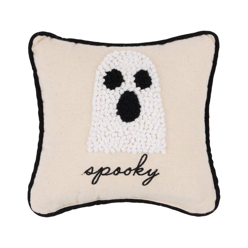Spooky French Knot Throw Pillow
