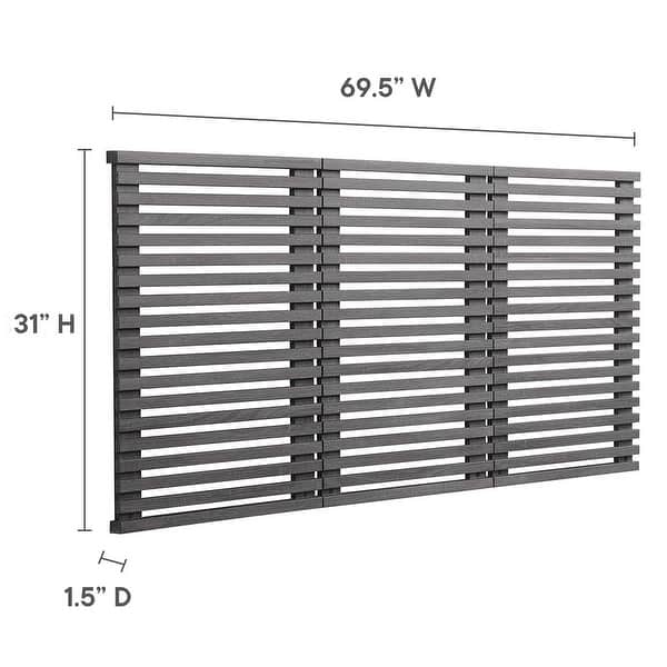 Vidalia Mid-century Modern Charcoal Wooden Floating Queen Size ...