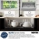 preview thumbnail 3 of 8, Karran Farmhouse/Apron Stainless Steel 33 in. Single Bowl Sink Kit