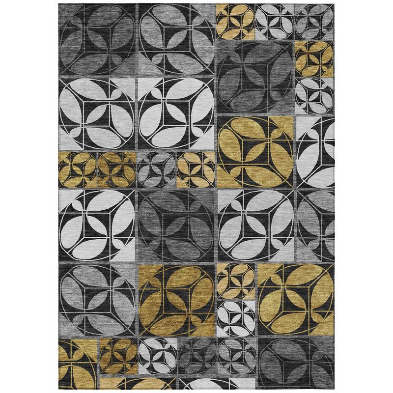 Machine Washable Indoor/ Outdoor Patch Lupton Chantille Rug