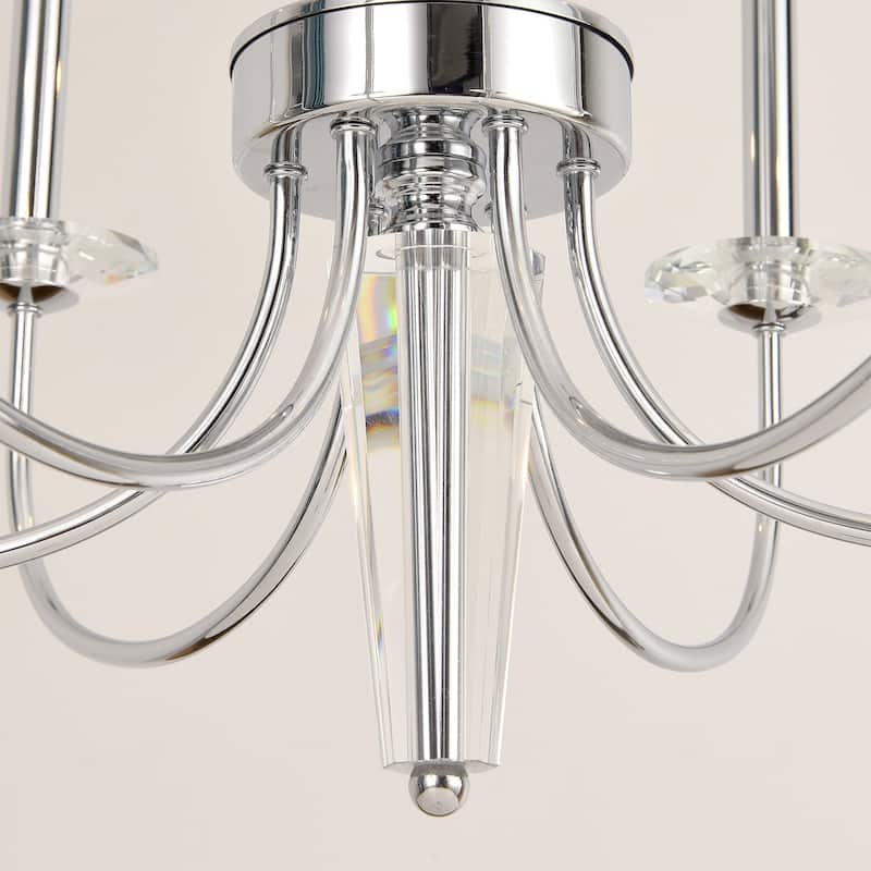 Pasargad Home Bliss Hestia Metal & Crystal Chandelier Lights